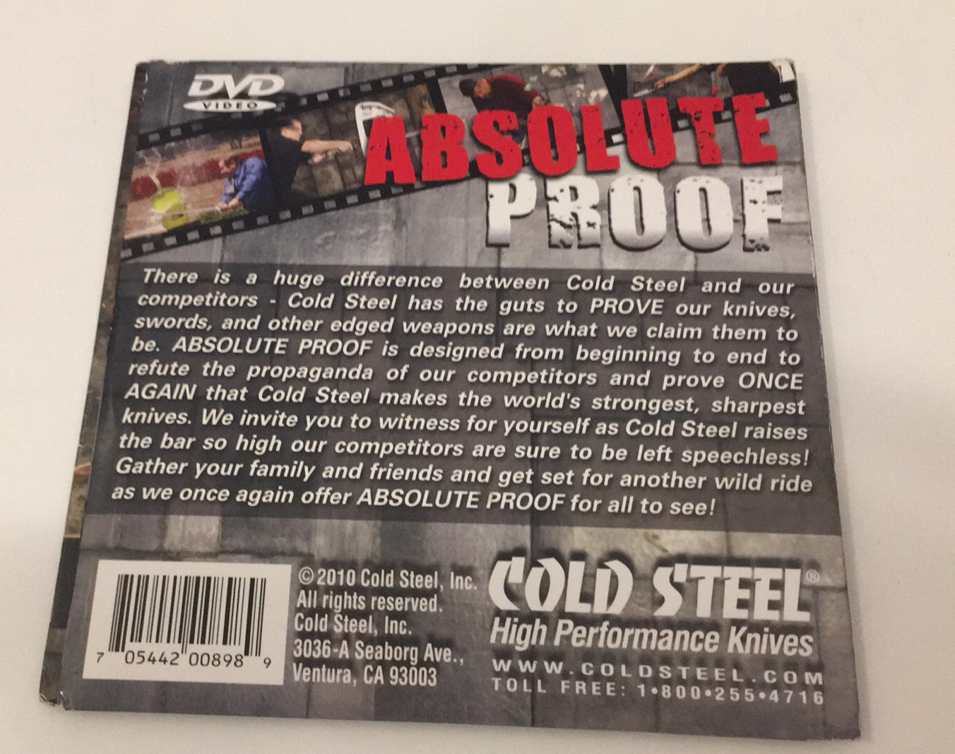 2 DVD GOLD STEEL ABSOLUTE PROOF
