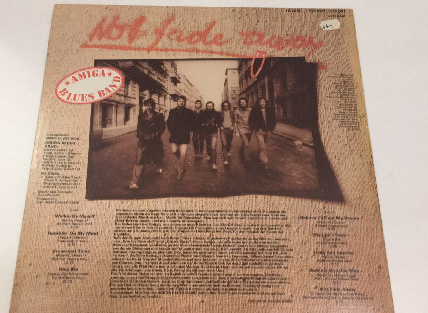 LP NOT FADE AWAY - AMIGA BLUES BAND