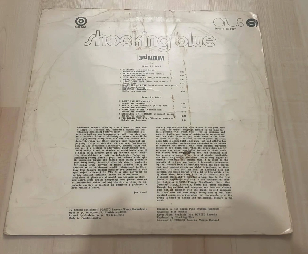 LP SHOCKING BLUE 3rd ALBUM