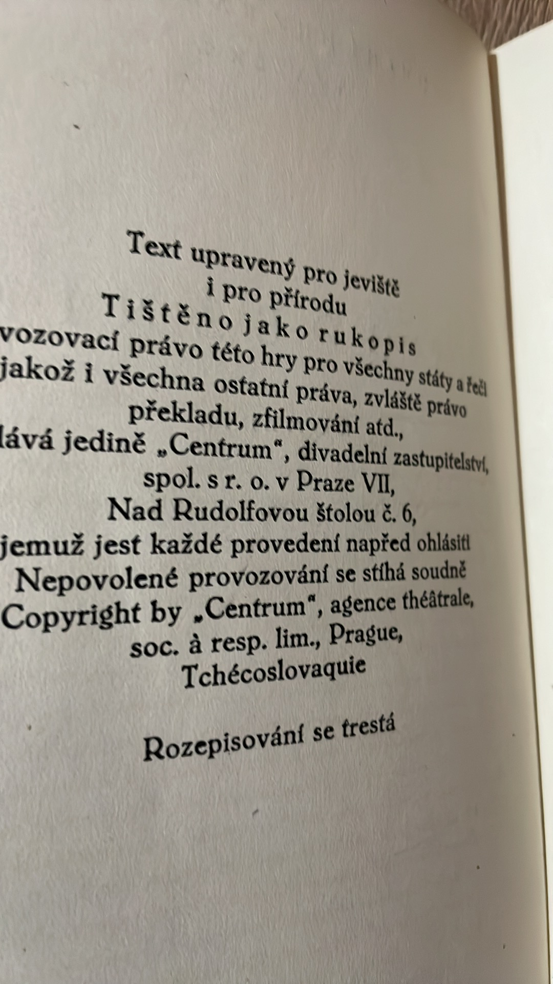 KAREL ČAPEK - LOUPEŽNÍK