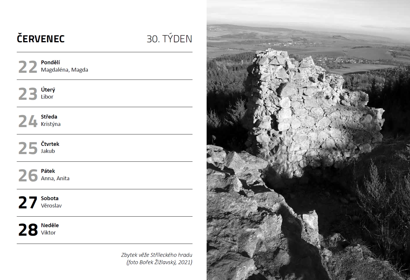 Stolní kalendář : Chřiby 2024