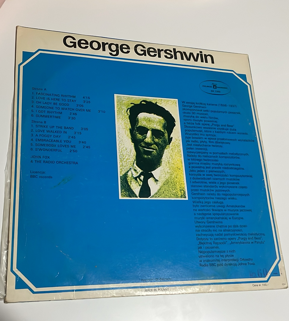 LP GEORGE GERSHWIN & JOHN FOX