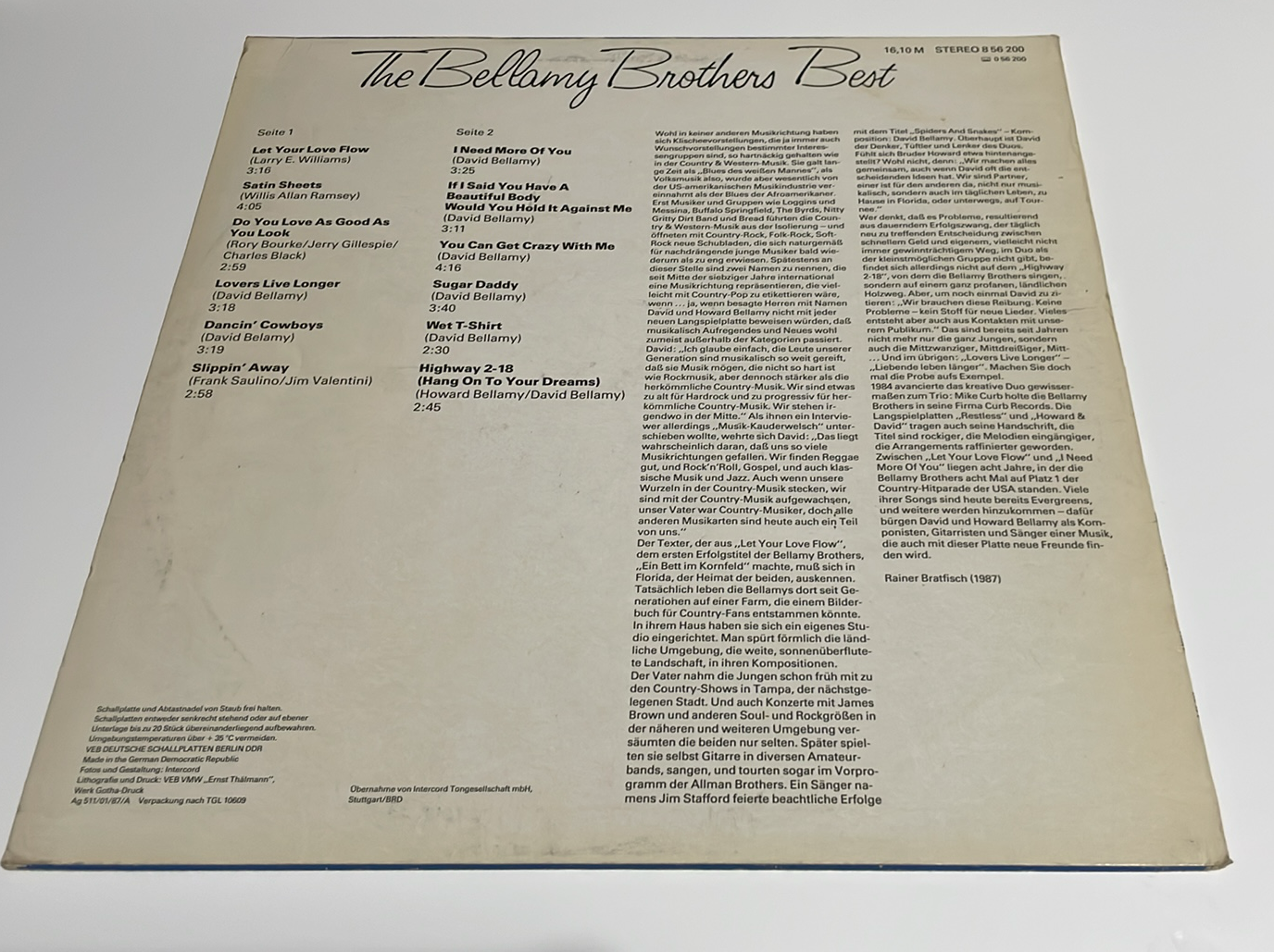 LP THE BELLAMY BROTHERS BEST