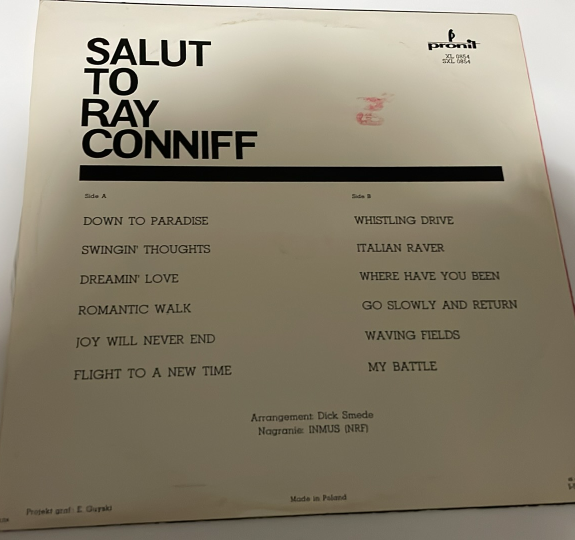 LP RAY CONNIFF : SALUT TO