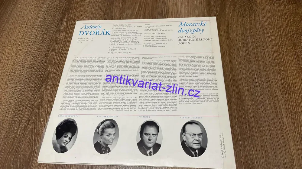 LP Antonín Dvořák : Moravské dvojzpěvy