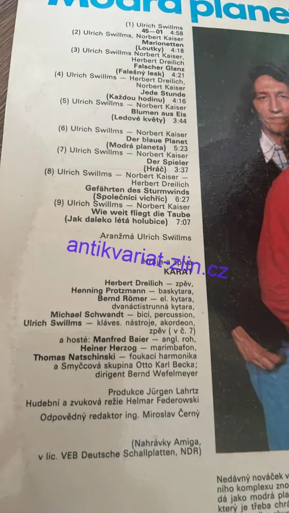 LP MODRÁ PLANETA : KARAT