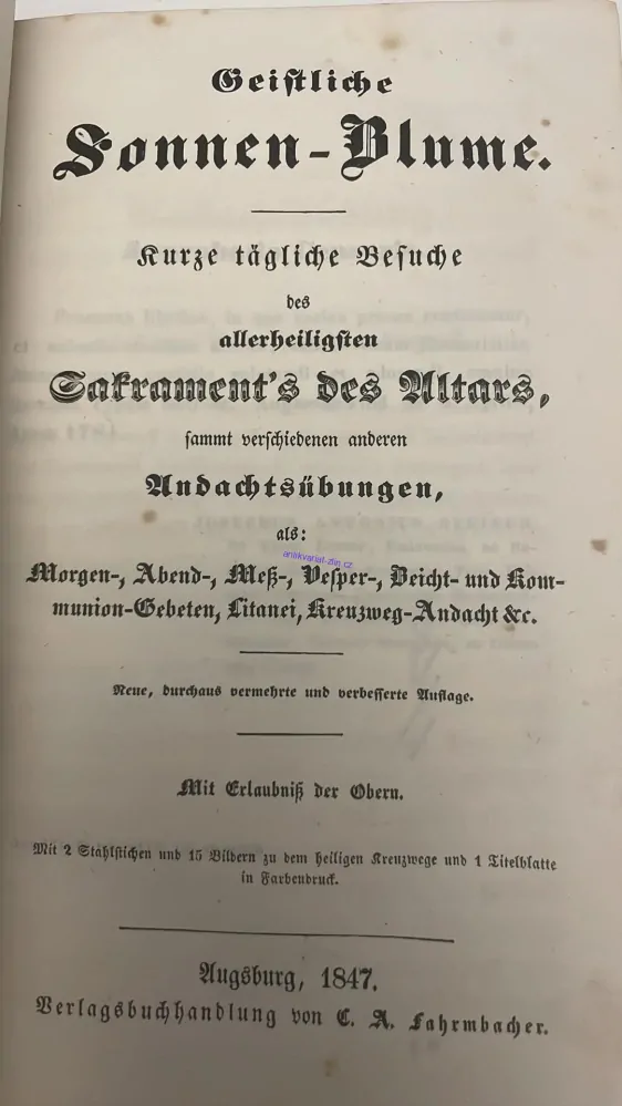 GEISTLICHE SONNEN - BLUME