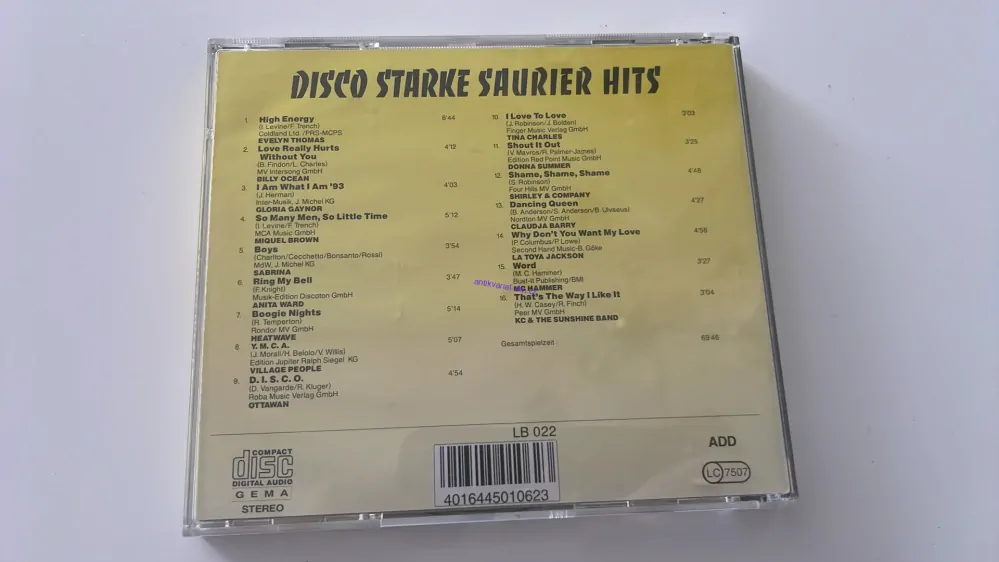 CD DISCO STARKE SAURIER HITS LIVE!