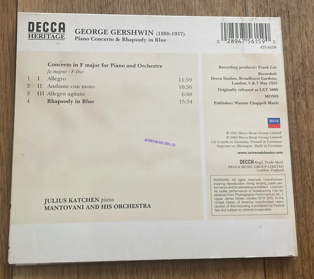 GEORGE GERSHWIN : PIANO