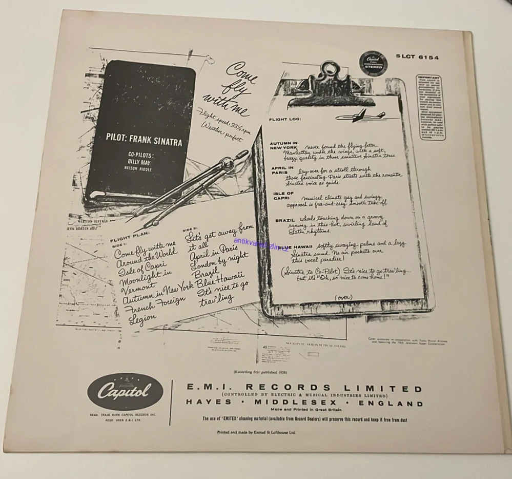 LP FRANK SINATRA COME FLY WITH ME