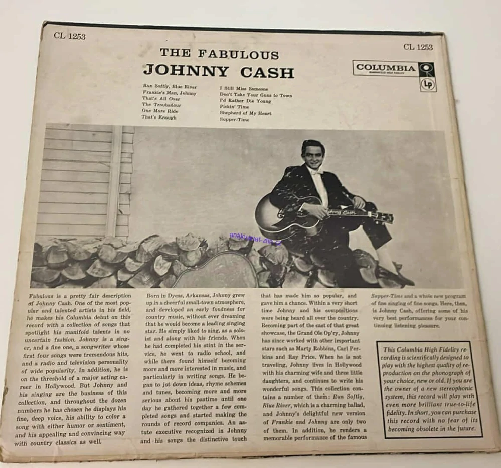 LP JOHNNY CASH : THE FABULOUS