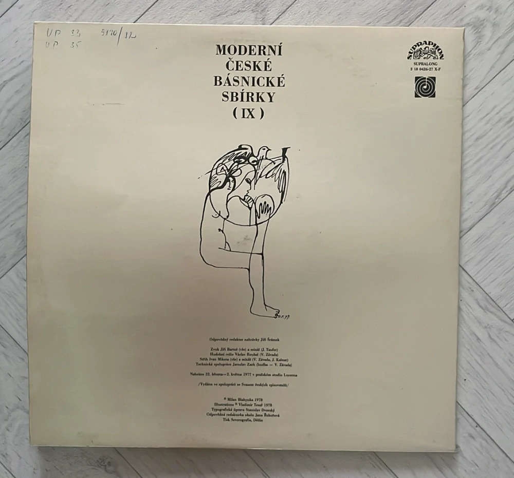 2 LP MODERNÍ ČESKÉ BÁSNICKÉ SBÍRKY ( IX)