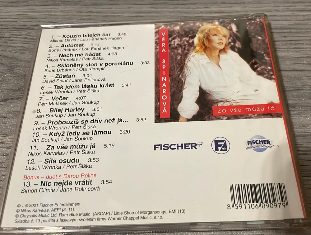 CD Věra Špinárová : Za vše můžu já