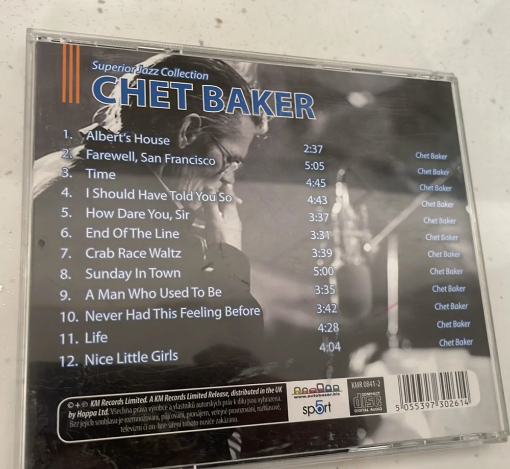 CD CHET BAKER : THE COOL TRUMPET
