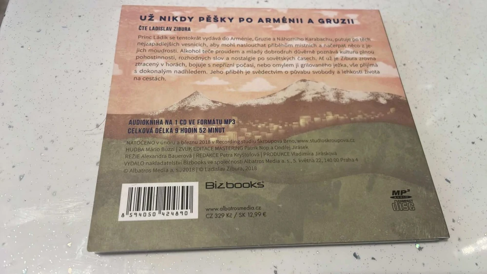 AUDIOKNIHA LADISLAV ZIBURA : UŽ NIKDY PĚŠKY PO ARMÉNII A GRUZII