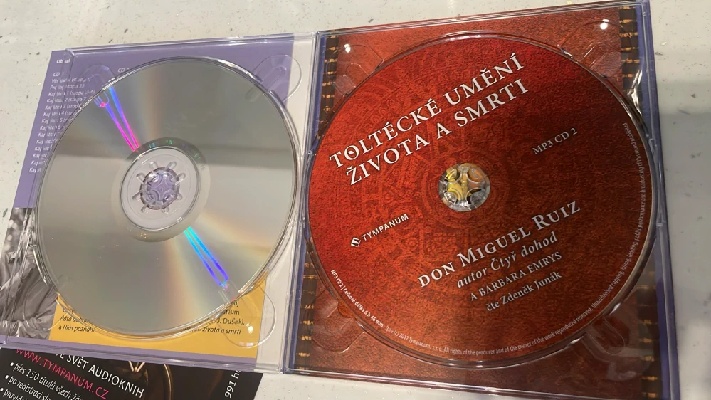 AUDIOKNIHA DON MIGUEL RUIZ : TOLTÉCKÉ UMĚNÍ ŽIVOTA A SMRTI