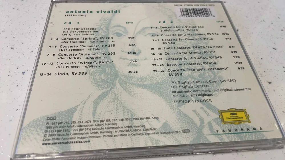 2 CD ANTONIO VIVALDI (1678-1741)