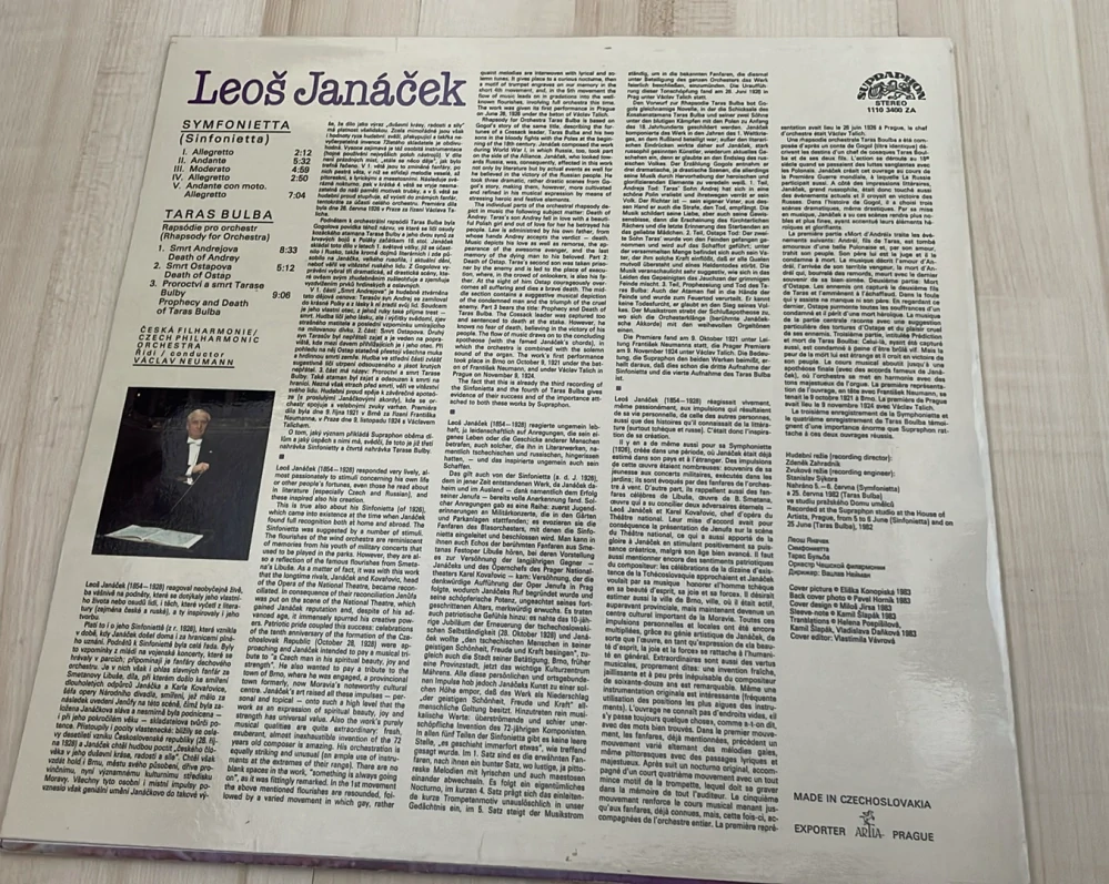 LP LEOŠ JANÁČEK : TARAS BULBA