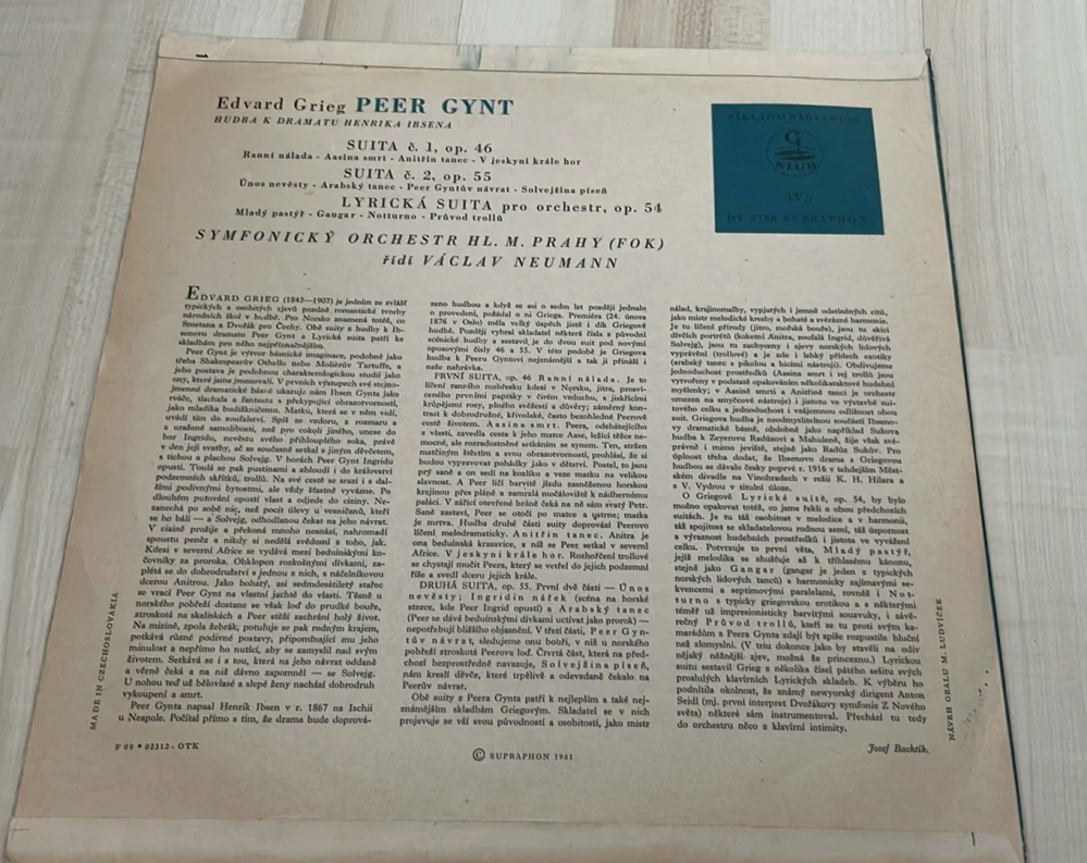 LP - Edvard Grieg – Peer Gynt