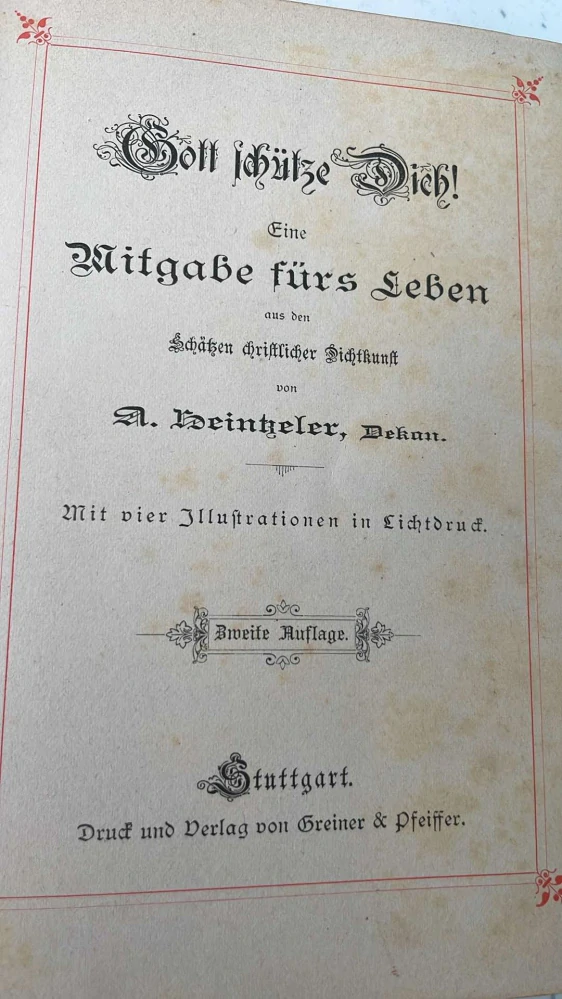 A. HEINHELER : GOTT SCHÜTZE DICH