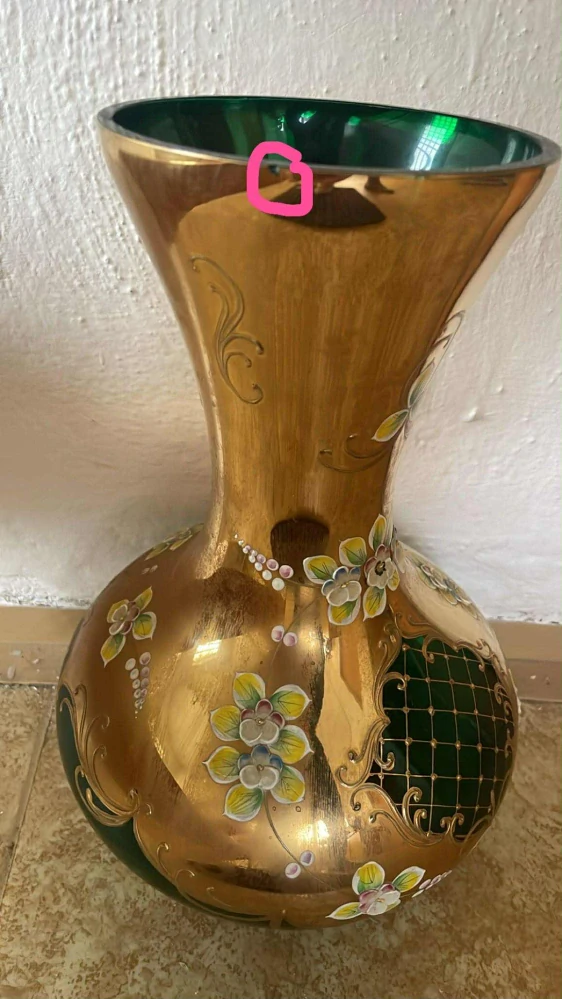 VYSOKÁ VÁZA BORO SKLO 