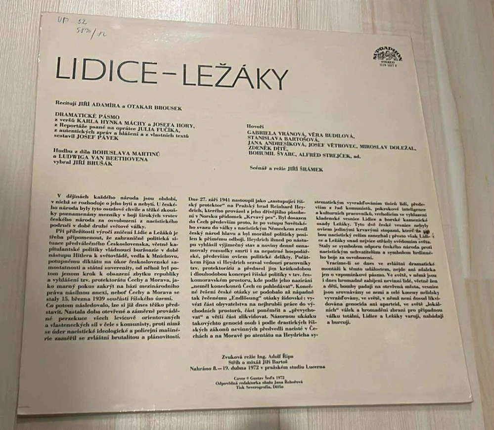 LP LIDICE - LEŽÁKY
