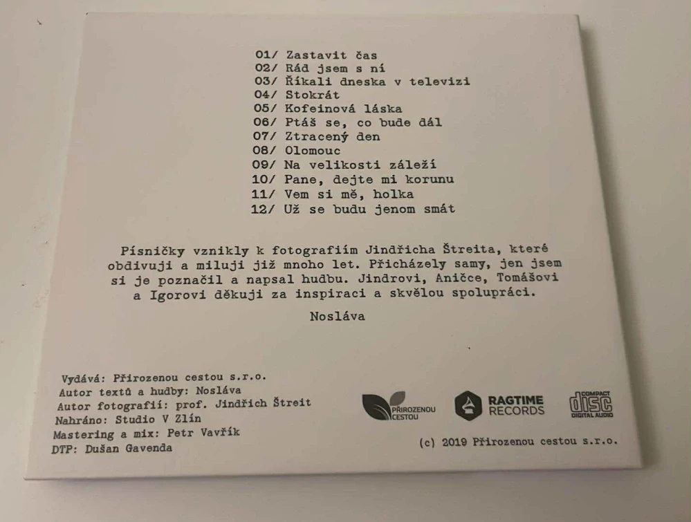 CD ZASTAVIT ČAS : NOSLÁVA