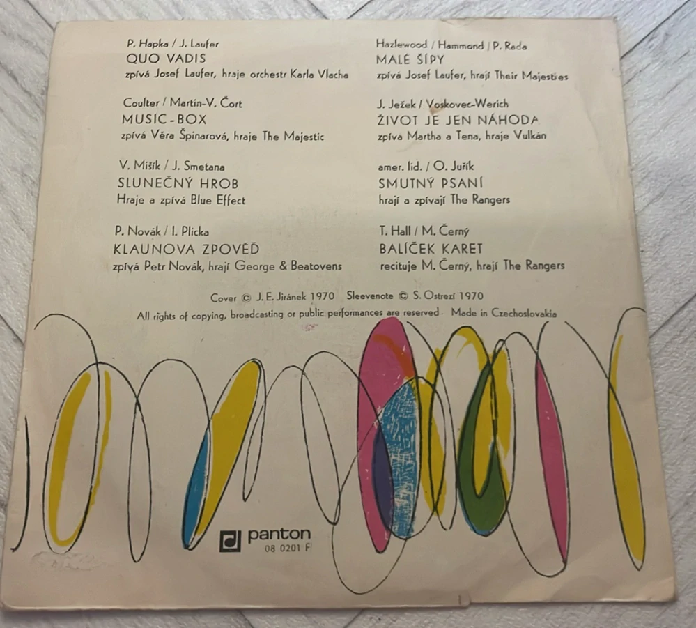  SP DESKA - PRVNÍ PANTONIÁDA / BALÍČEK KARET...