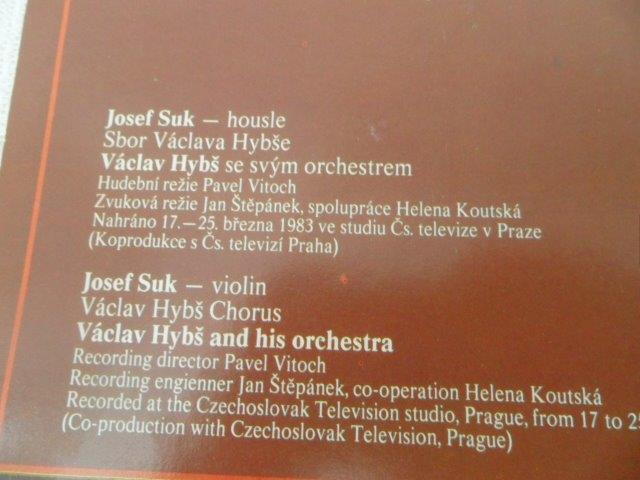 LP DESKA - JOSEF SUK orchestr VÁCLAV HYBŠ