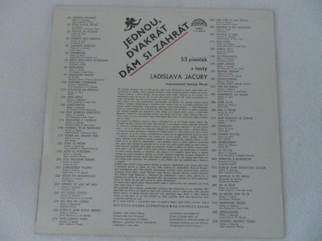 LP DESKA - JEDNOU, DVAKRÁT DÁM SI ZAHRÁT