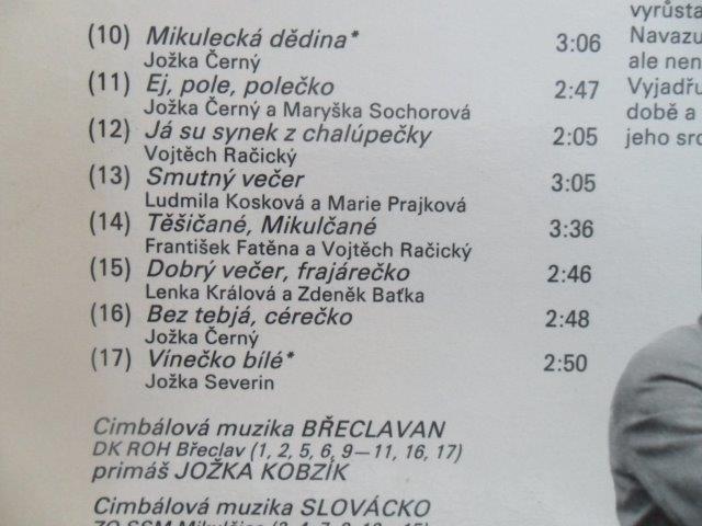 LP DESKA - PÍSNIČKY FANOŠA MIKULECKÉHO