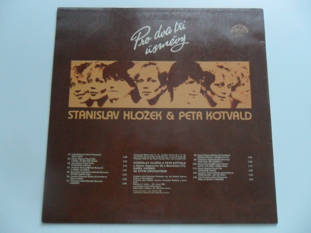 LP STANISLAV HLOŽEK & PETR KOTVALD - PRO DVA TŘI ÚSMĚVY