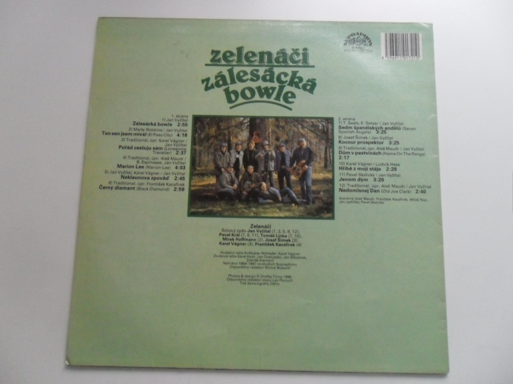 LP DESKA - ZÁLESÁCKÁ BOWLE - ZELENÁČI