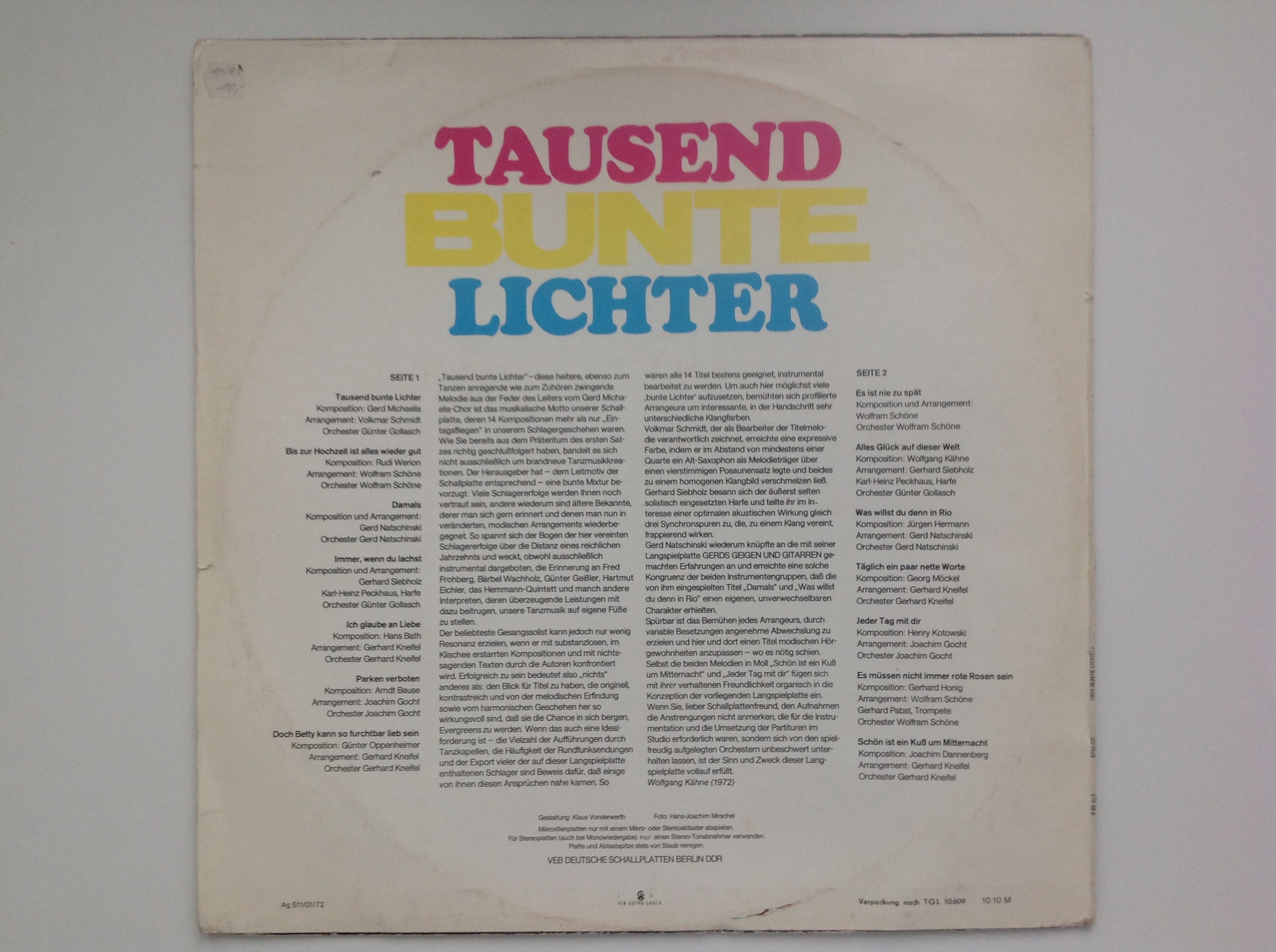 LP DESKA - TUDEND BUNTE LIGHTER