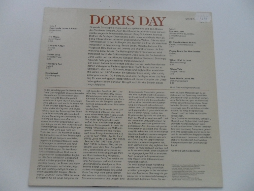 LP DESKA - DORIS DAY
