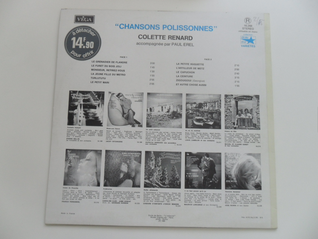 LP DESKA - Chansons Polissonnes (COLETTE RENARD)