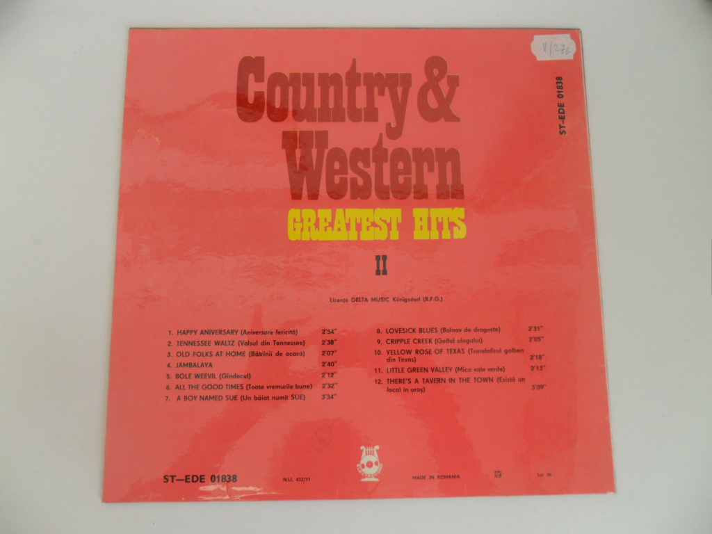 LP DESKA - COUNTRY & WESTERN (GREATEST HITS II.)