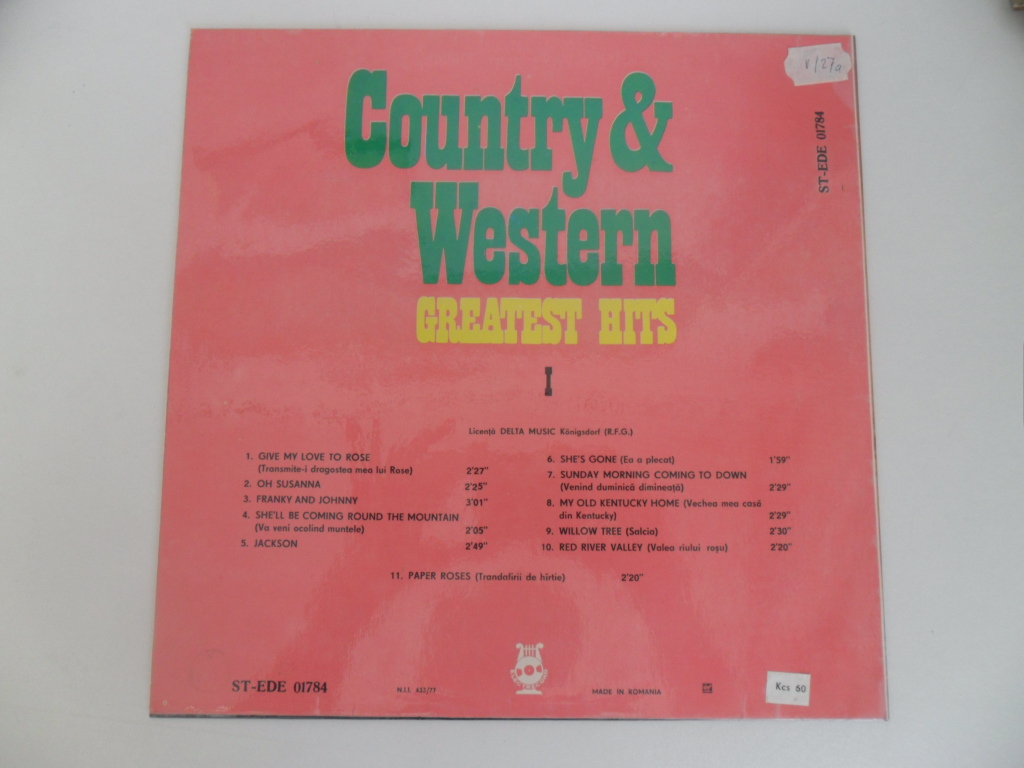LP DESKA - COUNTRY & WESTERN (GREATEST HITS I.)