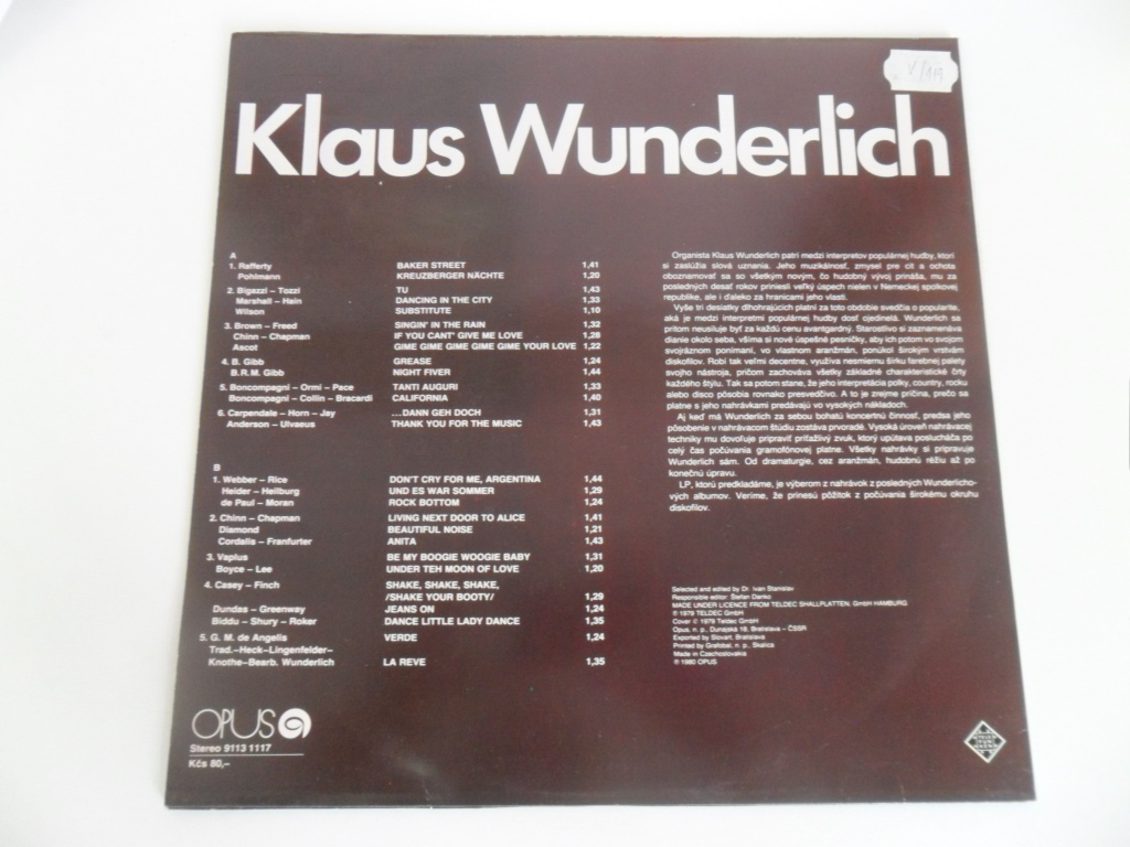 LP DESKA - KLAUS WUNDERLICH