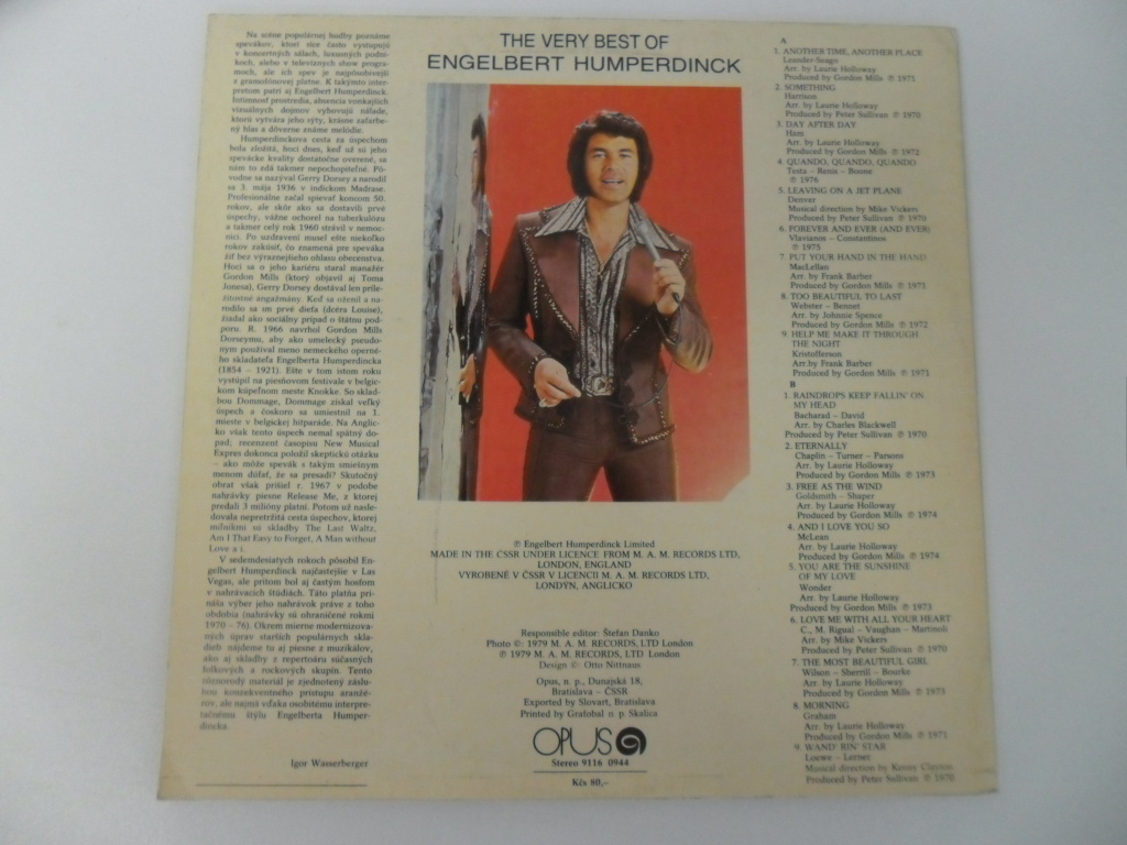 LP ENGELBERT HUMPERDINCK ( THE VERY BEST OF)