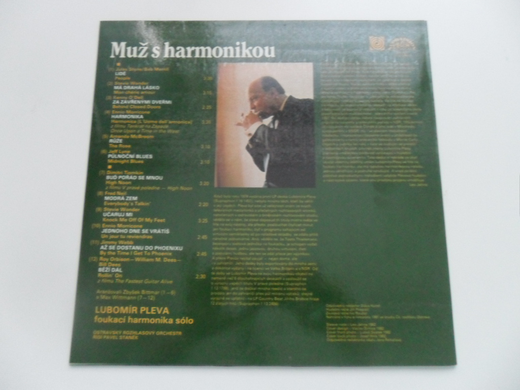 LP DESKA - LUBOMÍR PLEVA (MUŽ S HARMONIKOU)