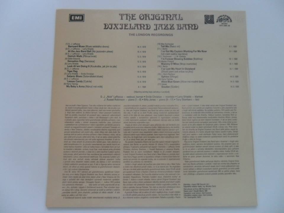 LP DESKA - THE ORIGINAL DIXIELAND JAZZ BAND