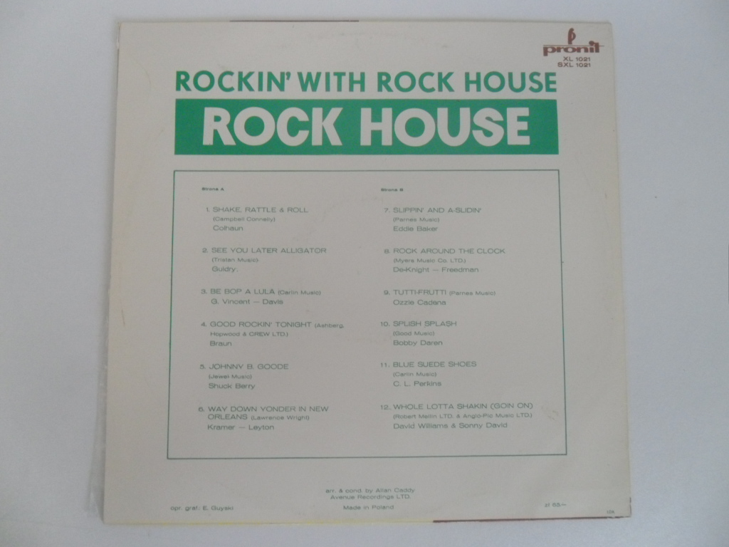 LP DESKA - ROCKIN´ WITH ROCK HOUSE