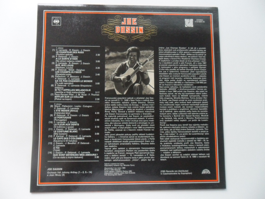 LP DESKA - JOE DASSIN