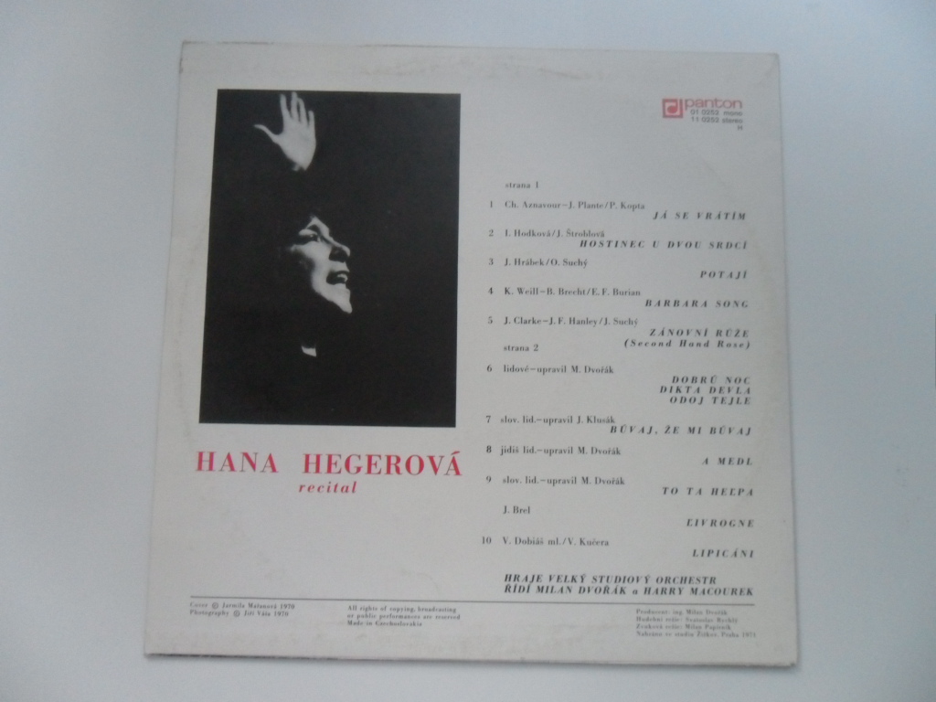 LP HANA HEGEROVÁ RECITÁL