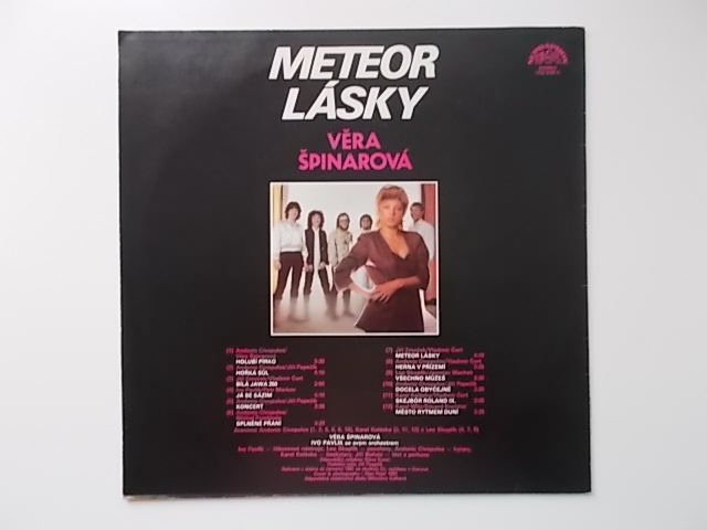 LP VĚRA ŠPINAROVÁ - METEOR LÁSKY