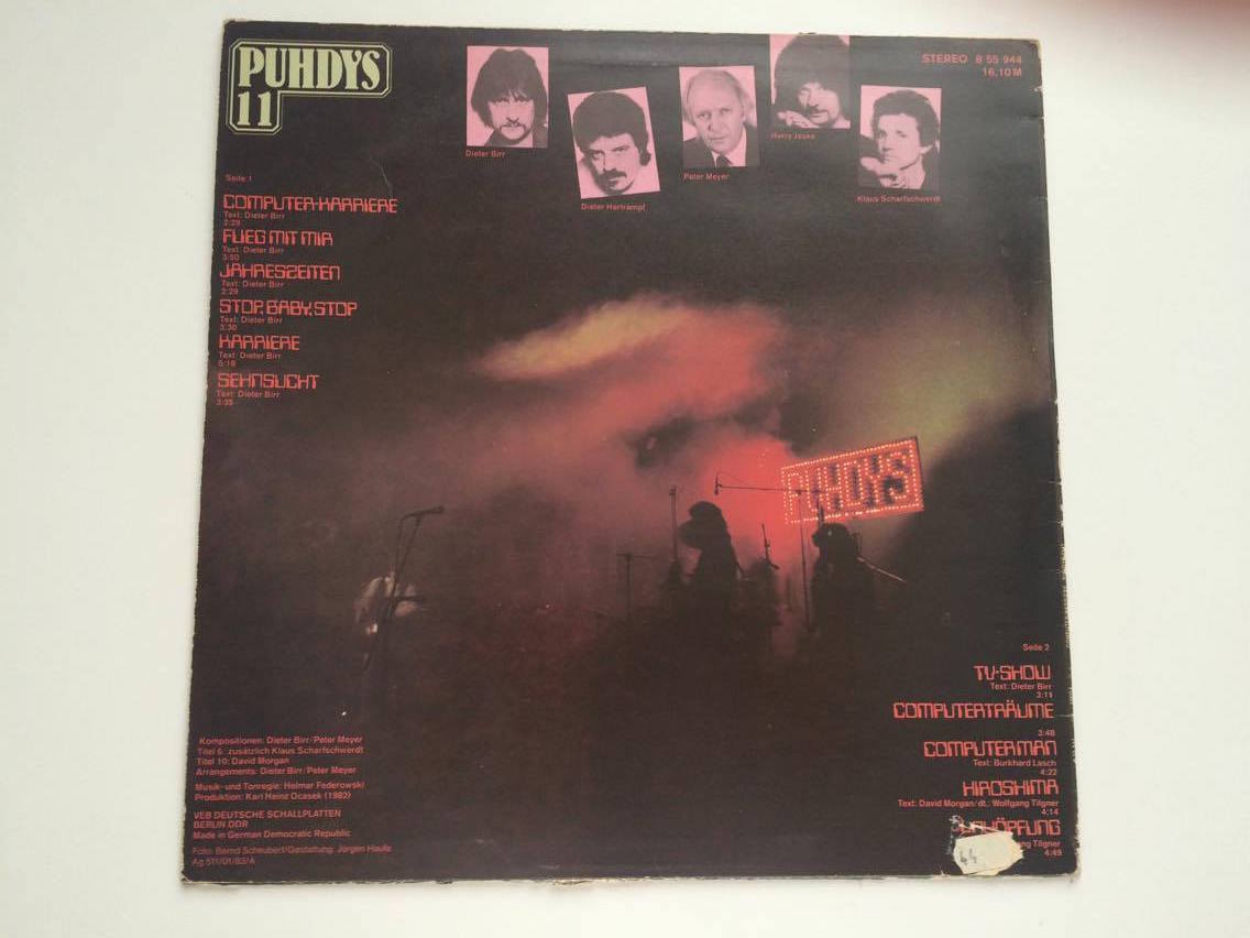 LP PUHDYS 11 : COMPUTER HARRIERE