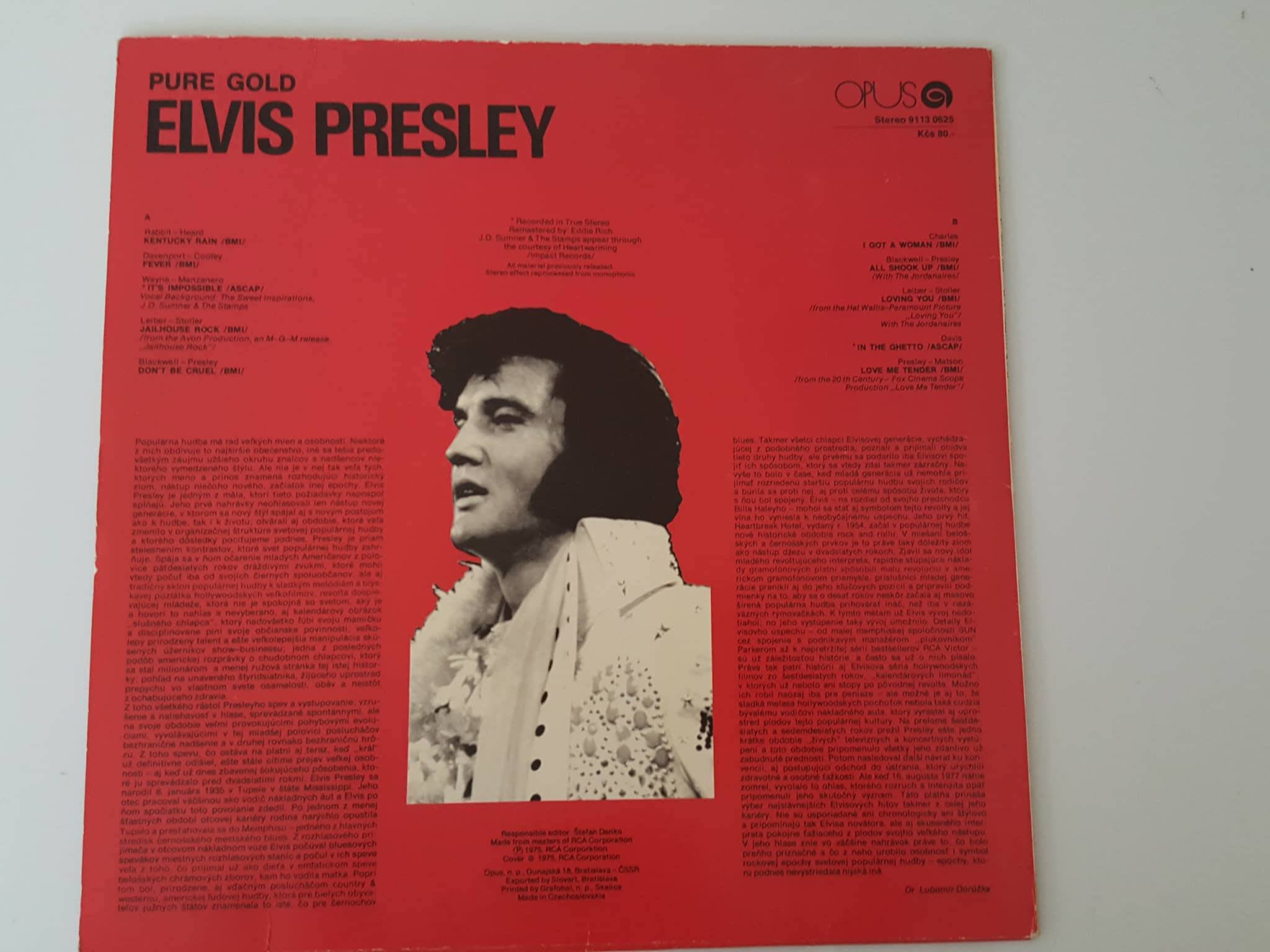 LP ELVIS PRESLEY - PURE GOLD