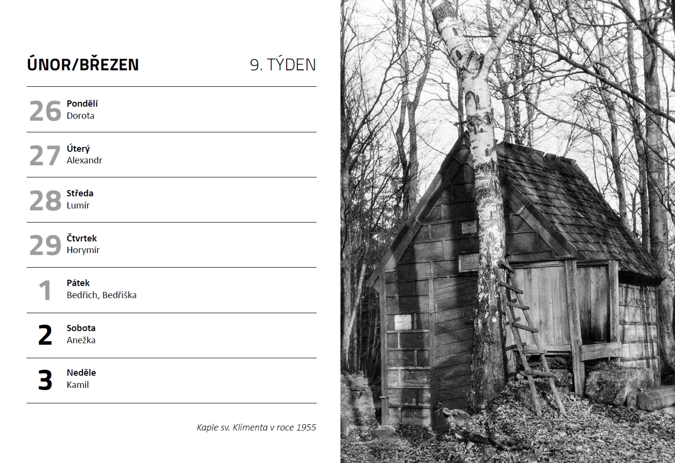 Stolní kalendář : Chřiby 2024