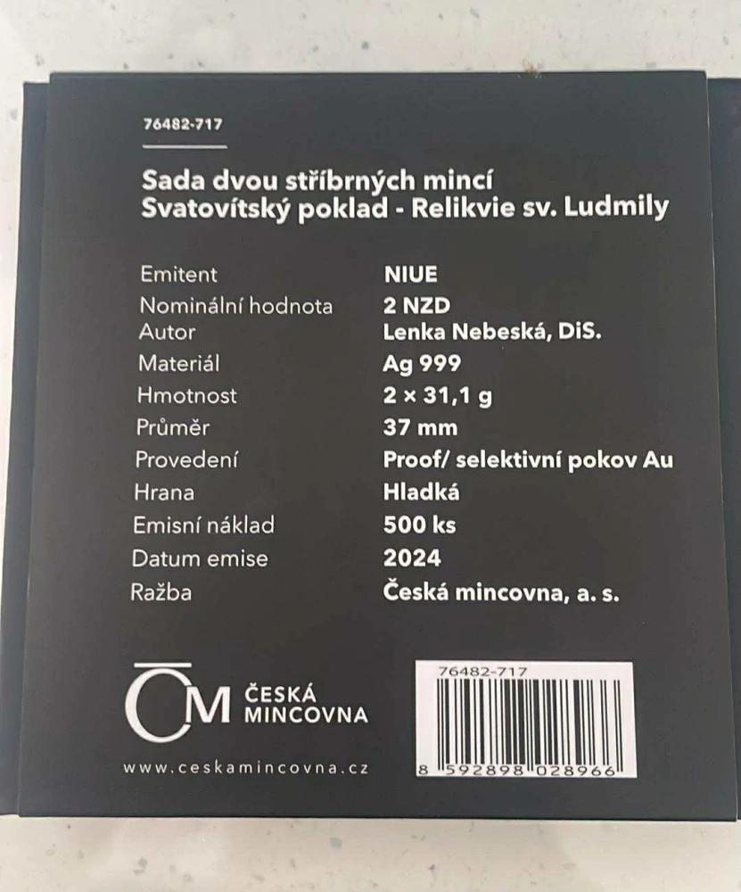 SADA DVOU STŘÍBRNÝCH MINCÍ : Svatovítský poklad 